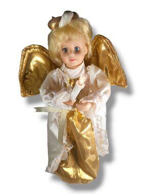 VTG Trim a Home Kmart 24" Animated Lighted Angel Christmas Motion Doll Tested